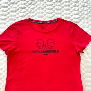 Karl Lagerfeld Red Women's Top